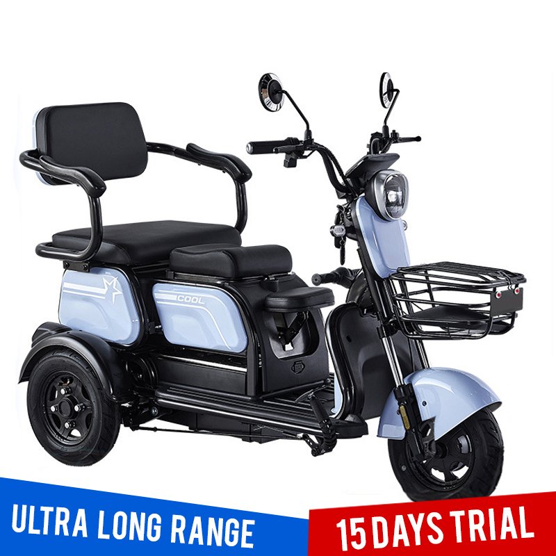 🎁Last day for clearance sale✨Three-wheeled two-seater electric scooter (11)